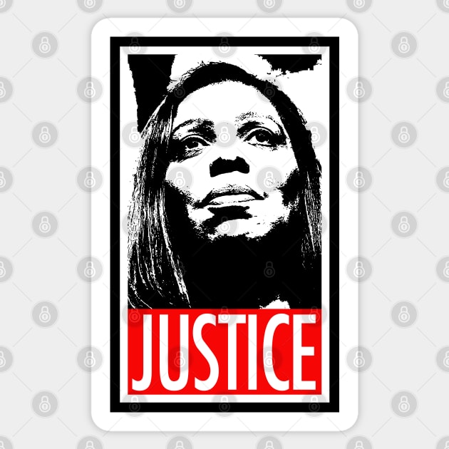 Tish James - Justice - LETITIA JAMES Sticker by Tainted